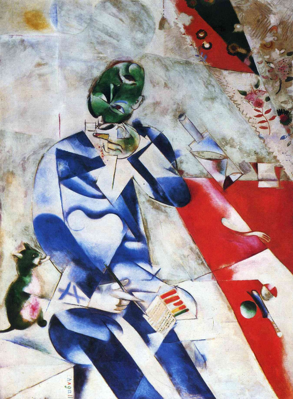 Marc Chagall. The poet, or half past four