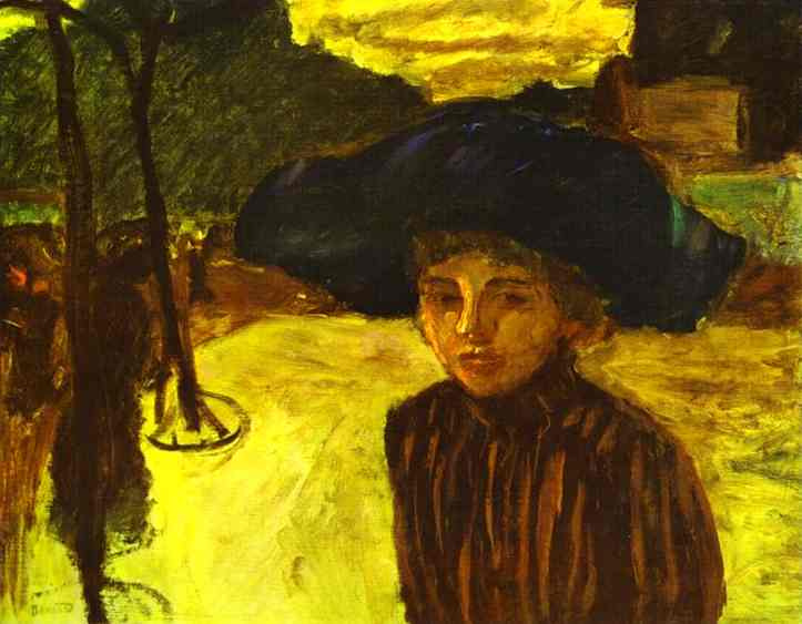 Pierre Bonnard. A woman in a blue hat