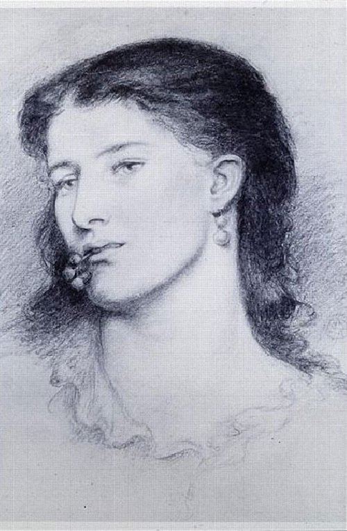 Dante Gabriel Rossetti. Portrait Of Agnes Manetti