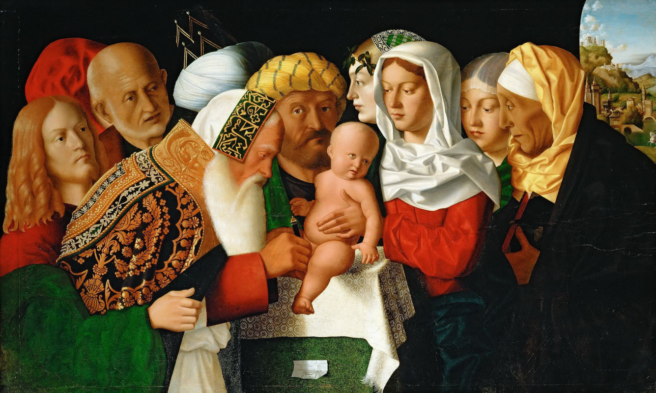 Veneto Bartolomeo. Circumcision of baby Jesus