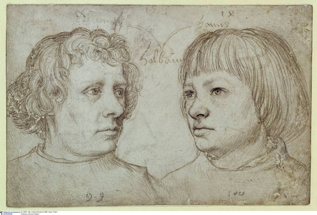 Hans Holbein. The artist's sons Ambrosius and Hans