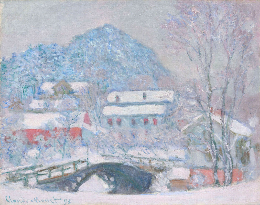 Claude Monet. Norway, Sandviken village in the snow