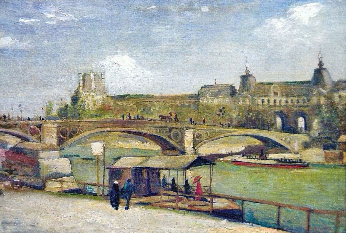 Vincent van Gogh. Bridge Du Carrousel and the Louvre