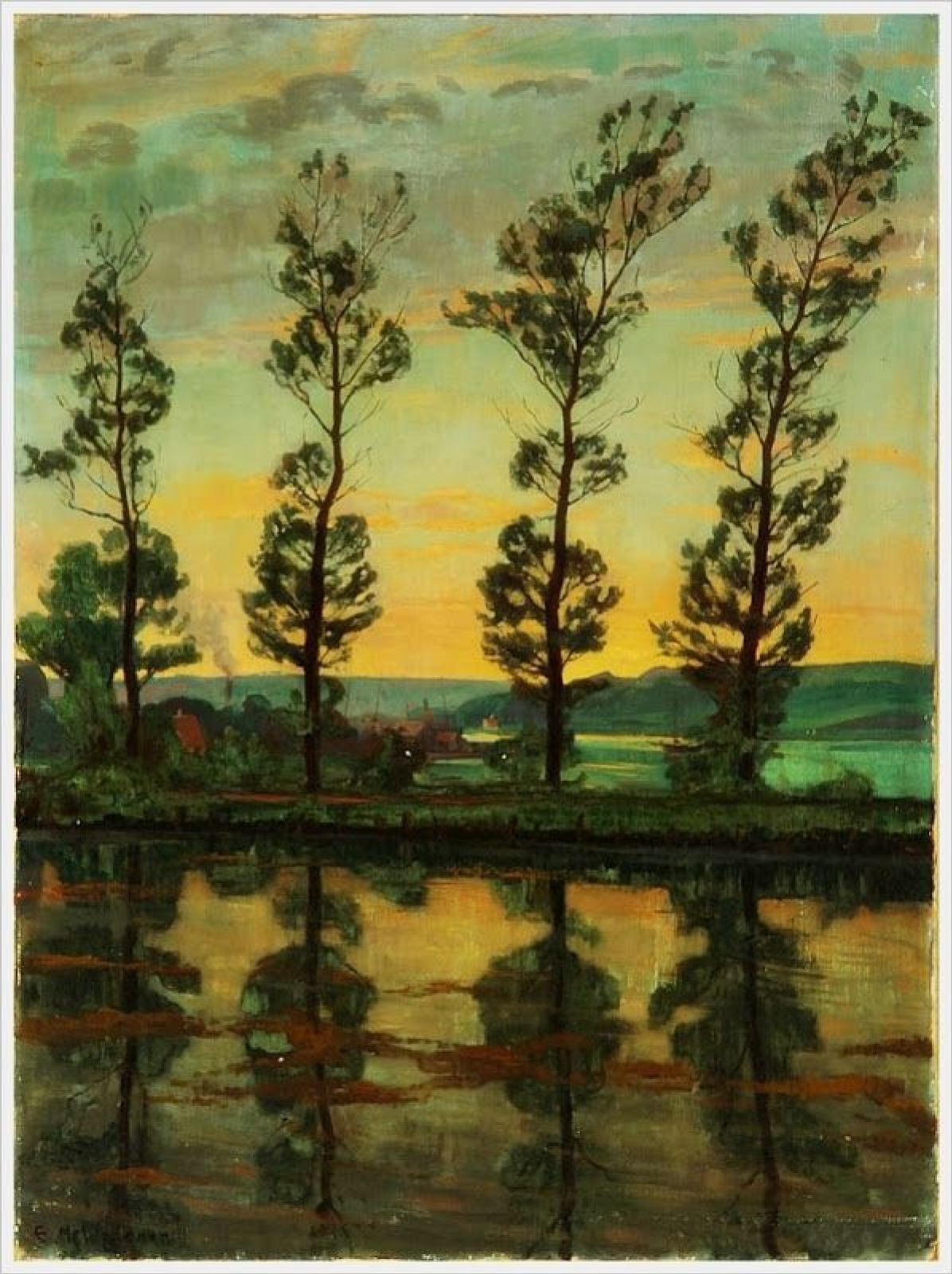 Poplars at Hobro, 1919 by Einar Wegener (Lily Elbe): History 