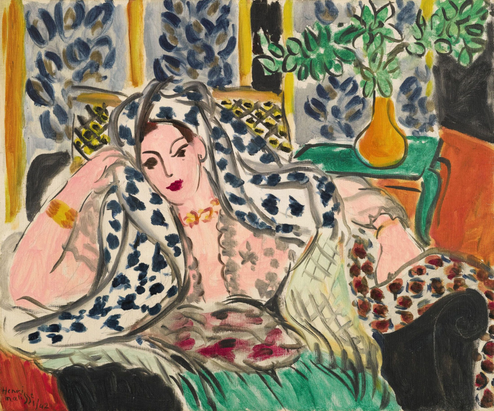 Henri Matisse. Odalisque in a black armchair