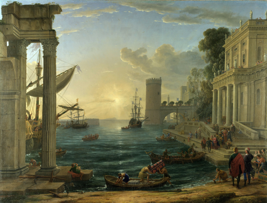 Claude Lorrain. Departure of the Queen of Sheba