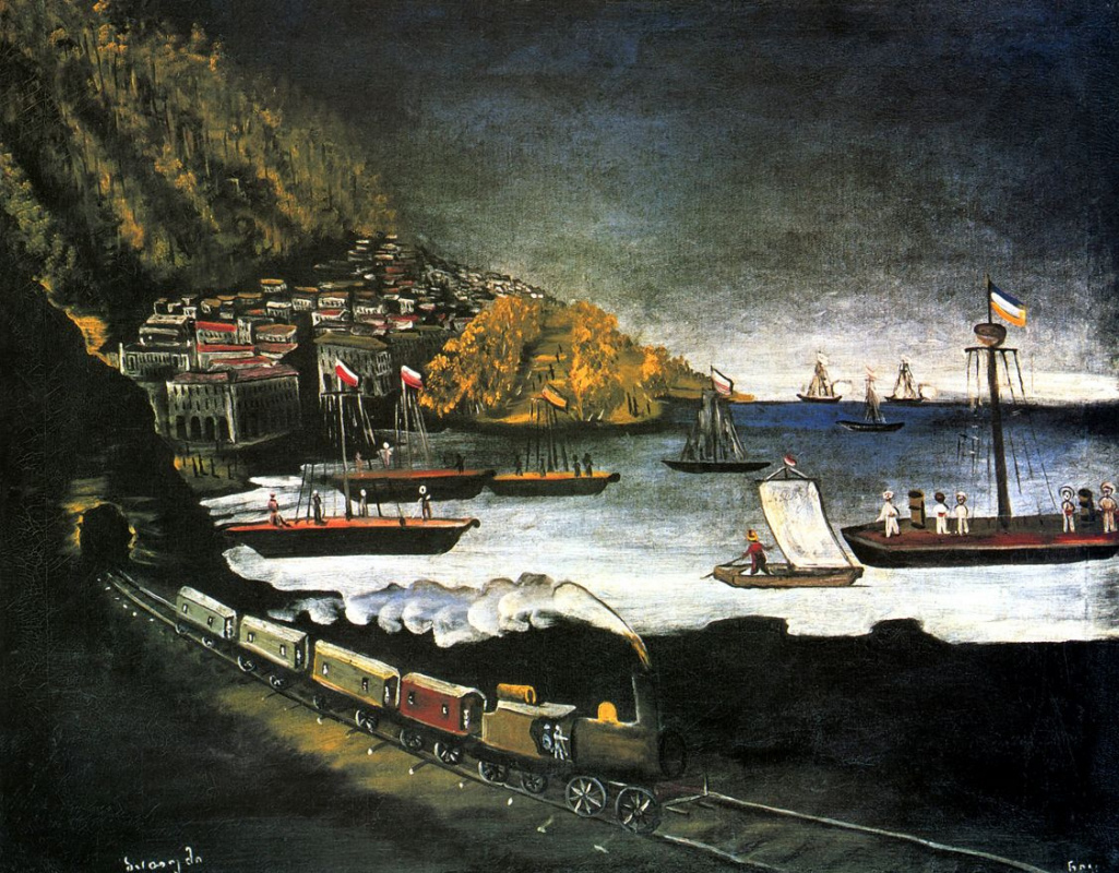 Niko Pirosmani (Pirosmanashvili). The Port Of Batumi