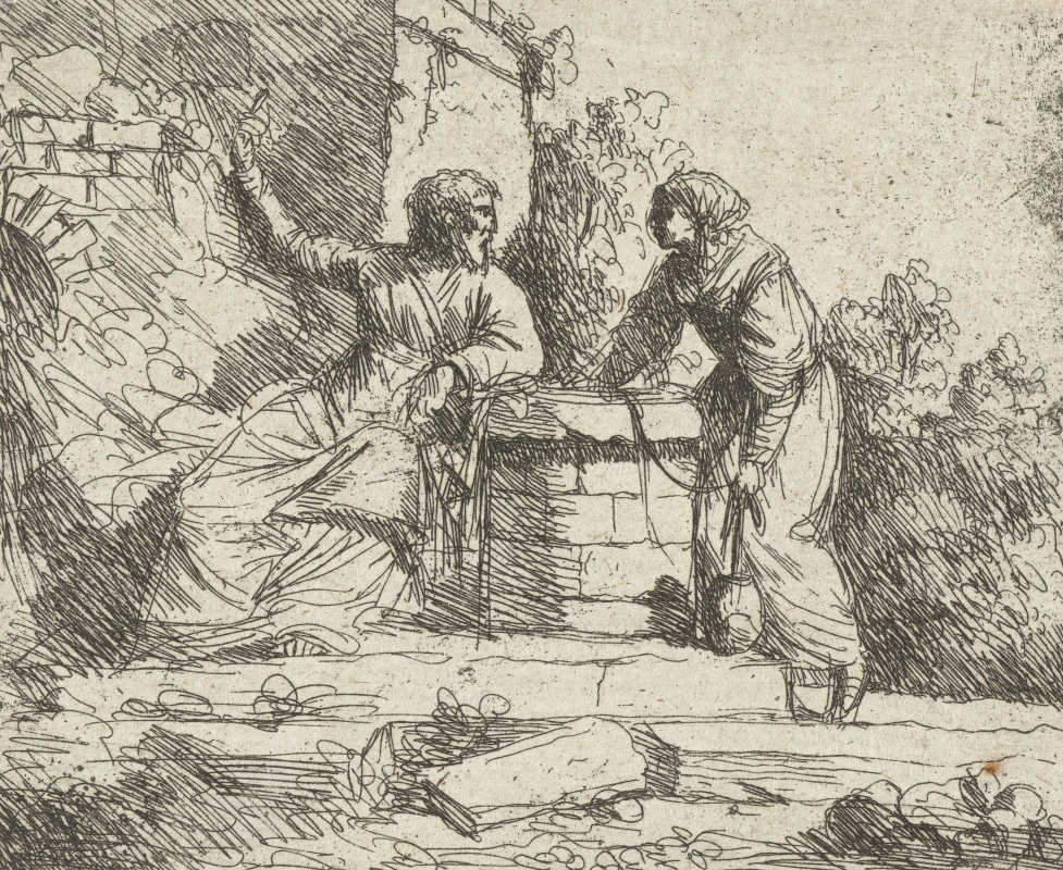 Jan Lievens. Christ and the Samaritan woman