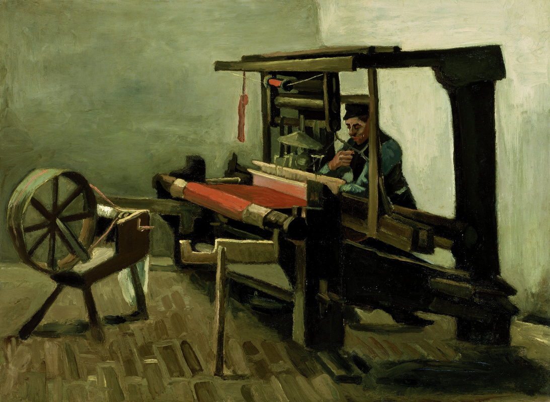 Vincent van Gogh. Weaver for the machine left side view