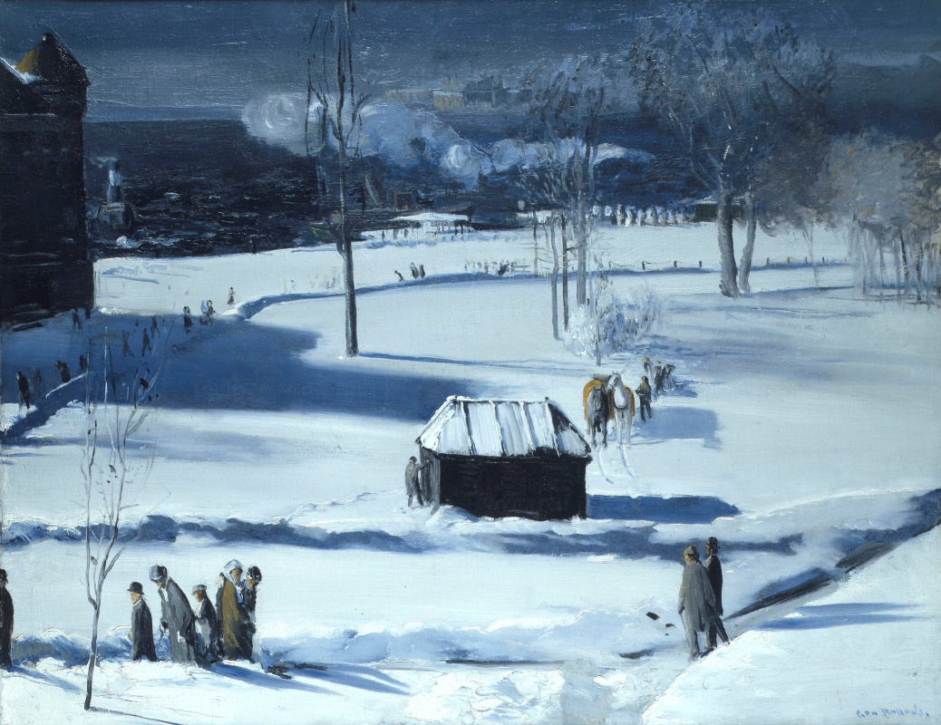 George Wesley Bellows. Blue Snow, Battery Park