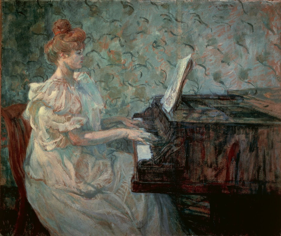 Henri de Toulouse-Lautrec. Madam Misia Natanson at the piano
