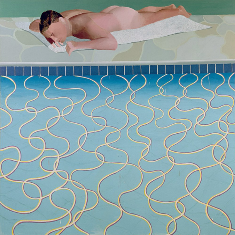 David Hockney. Prendere il sole