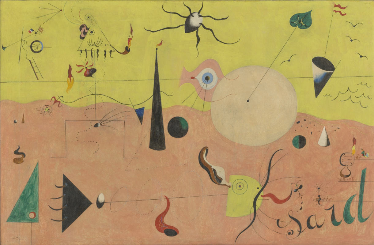 Joan (Joan) Miro. The Catalan landscape. Hunter