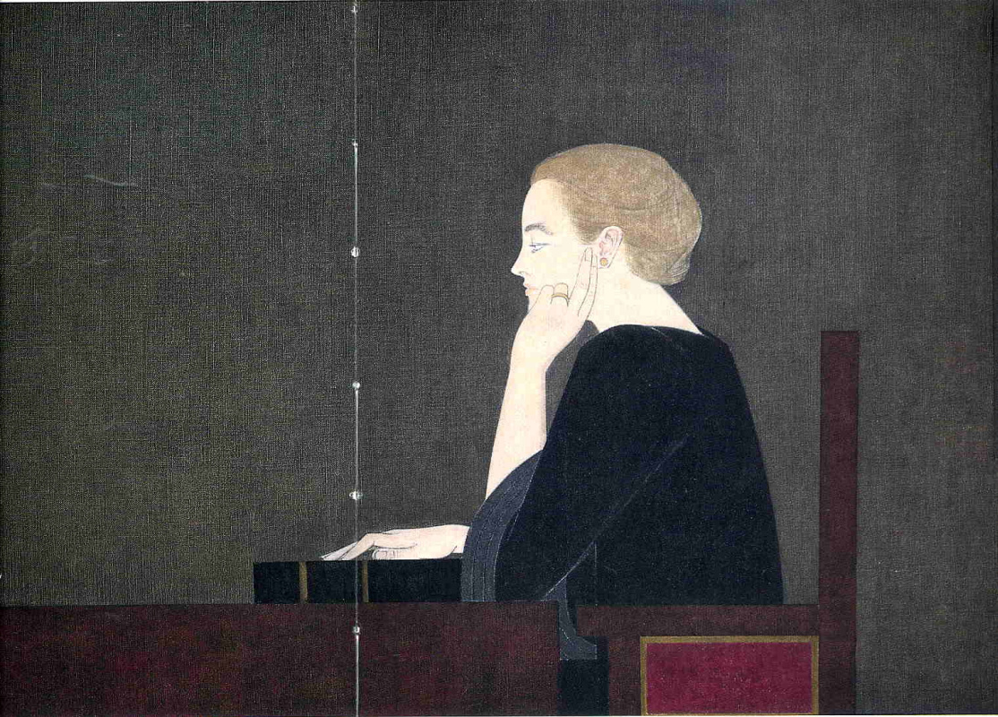 Will Barnet. Thinking girl