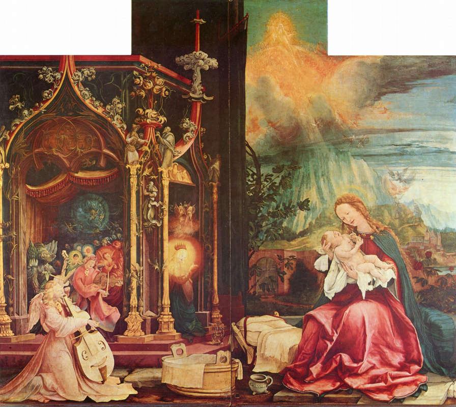 Matthias Grünewald. Sengeysky the altar, the inner side of the Central part