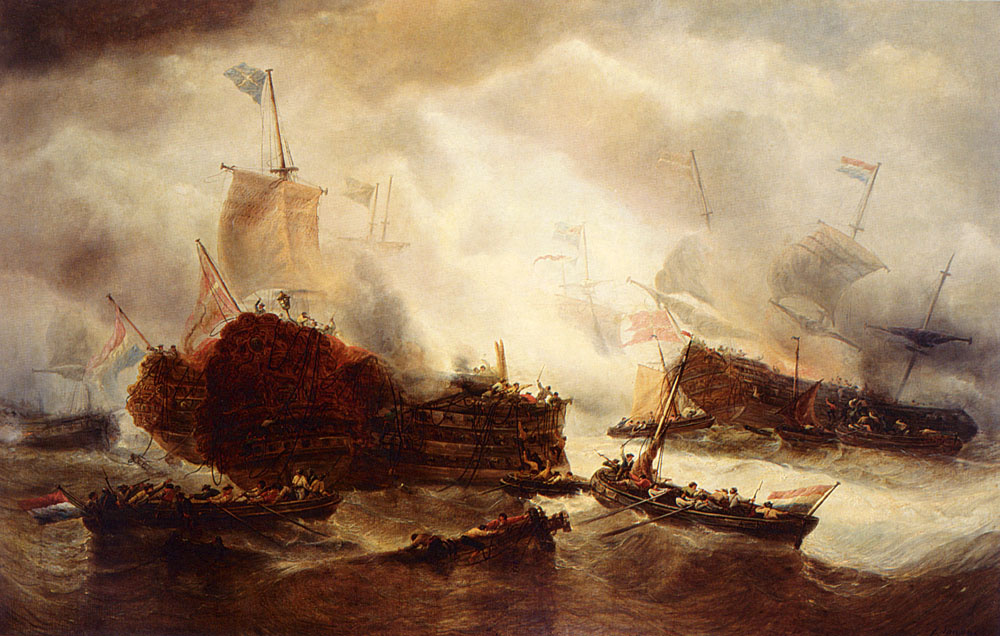 François Etienne Musin. Sea battle
