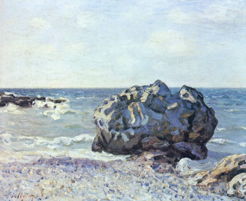 Alfred Sisley. Rock in the Bay Langlan