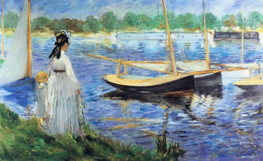 Edouard Manet. Obala Seine v bližini Argenteuila