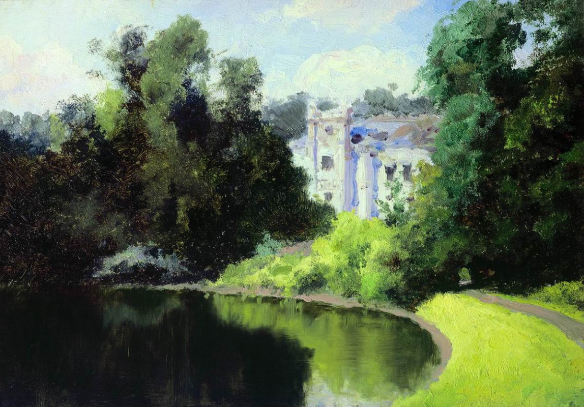 Vasily Dmitrievich Polenov. The pond in the Park. Vil'shanka