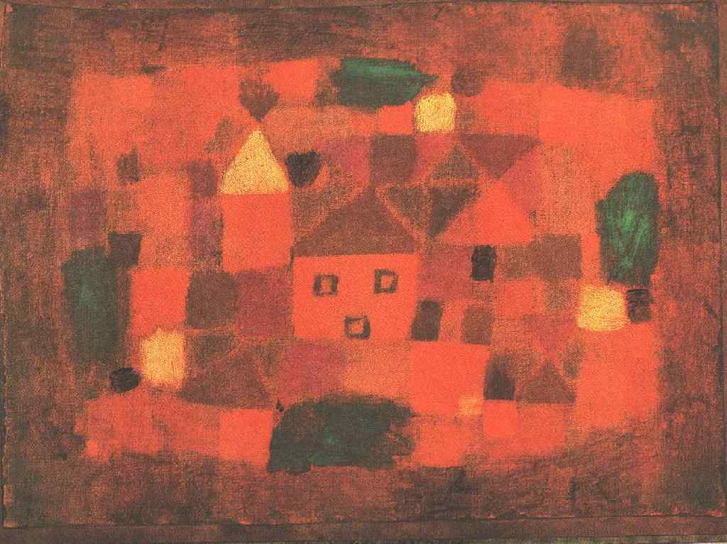 Paul Klee. Landscape at sunset