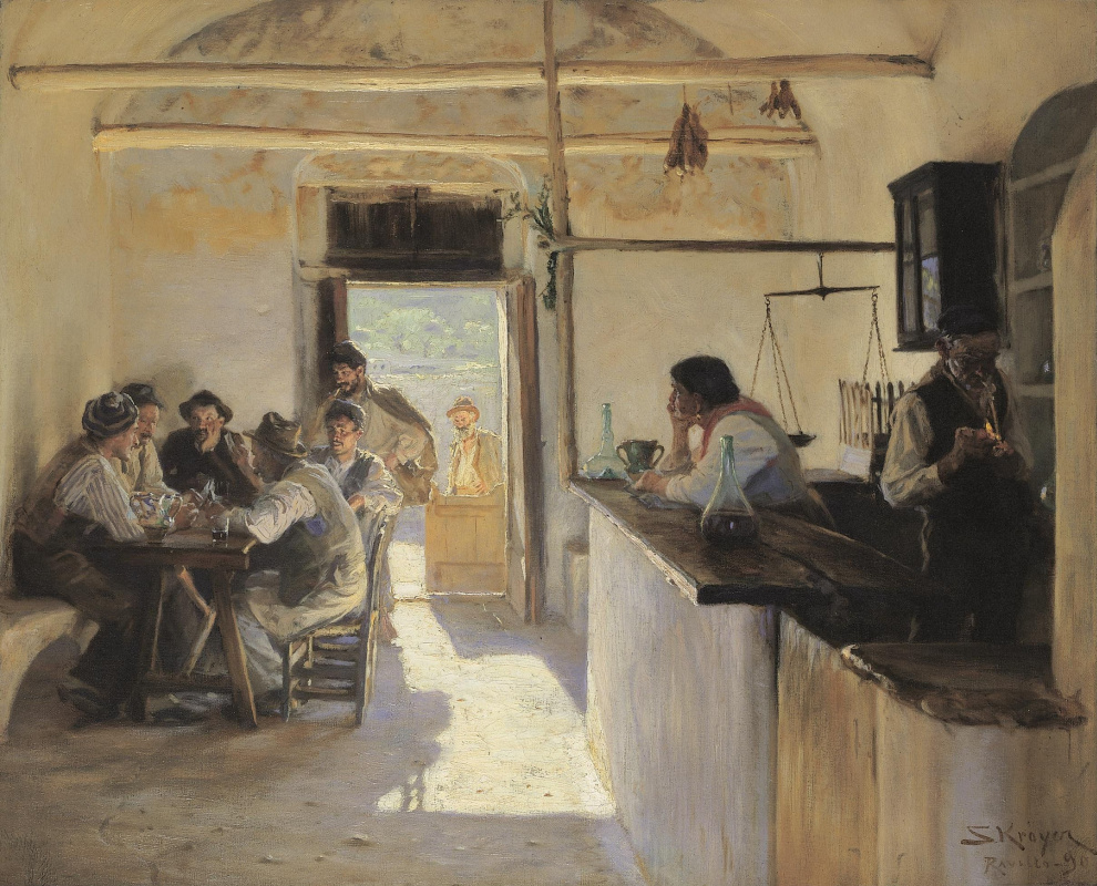 Peder Severin Krøyer. Tavern in Ravello