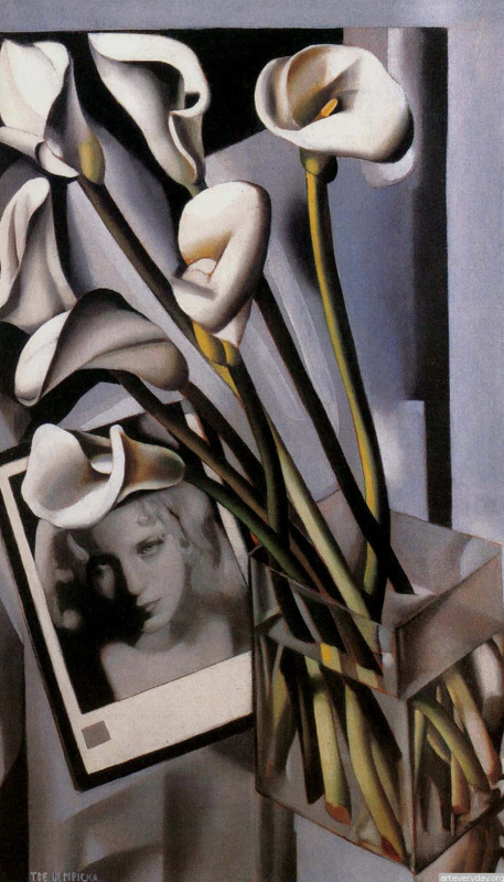 Tamara Lempicka. Still life with portrait of Arlette