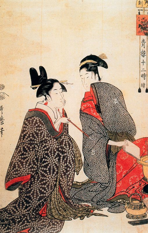 Kitagawa Utamaro. Idlers