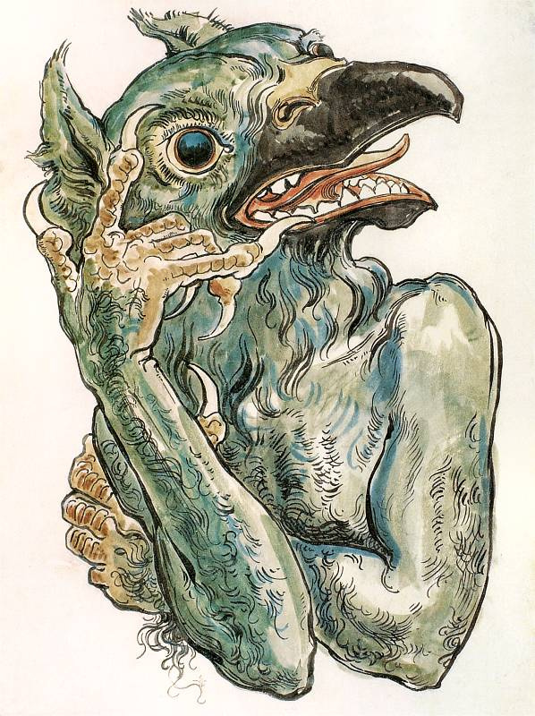 Ян Матейко. Демон с головой птицы. Проект для церкви Святой Марии