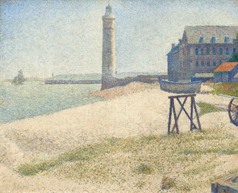 Georges Seurat. Refuge and a lighthouse of Honfleur