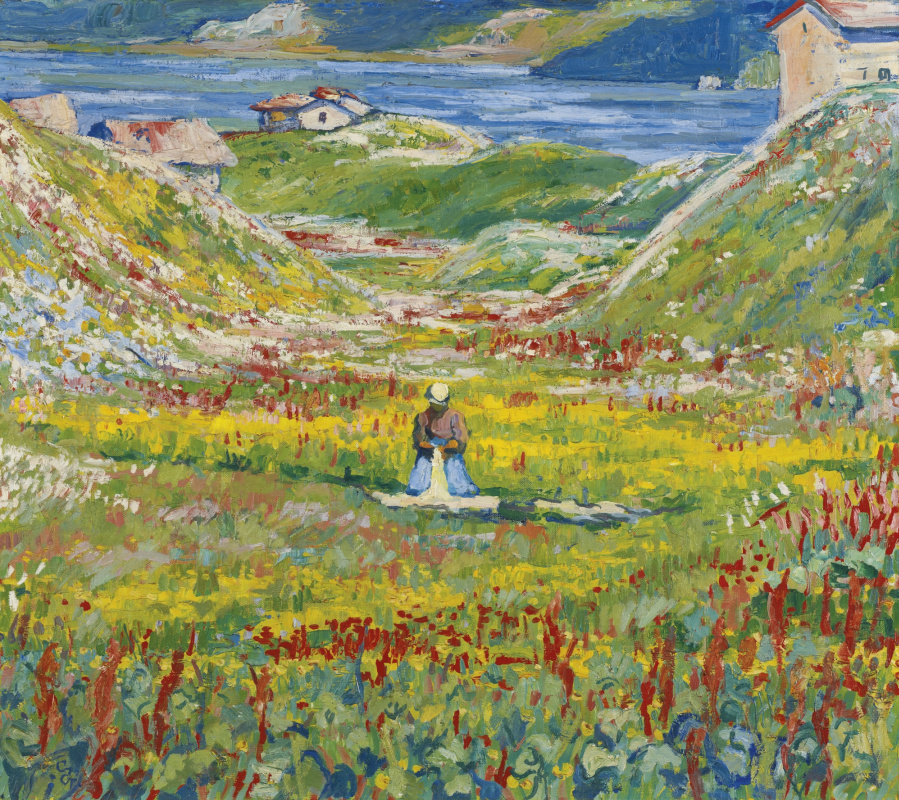 Giovanni Giacometti. Flowering meadow, Maloja, Switzerland