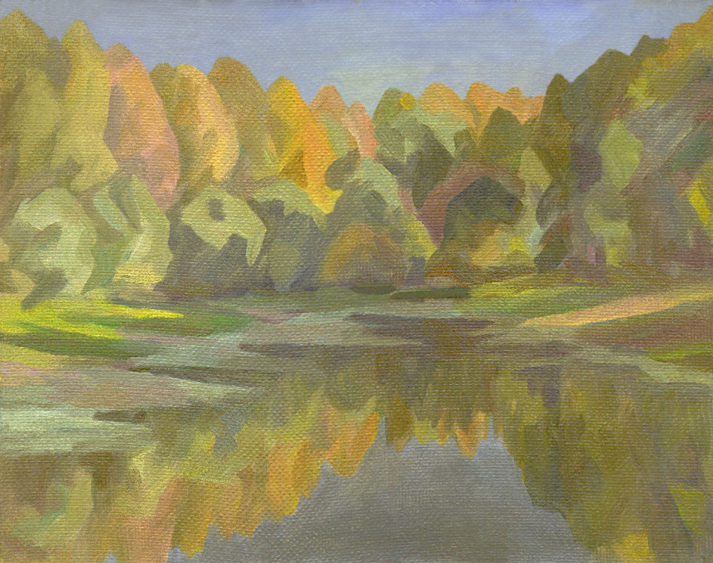 Andrei Ivanovich Borisov. Autumn pond