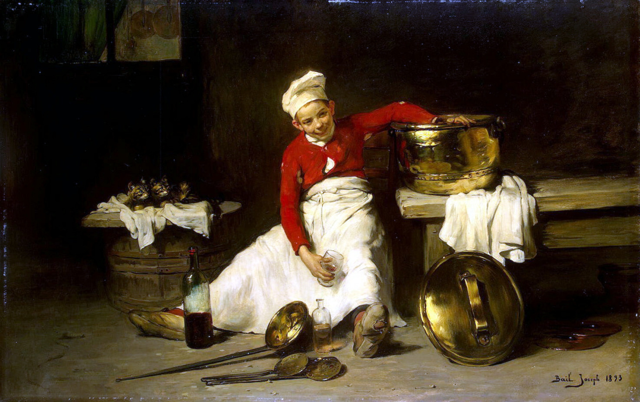 Joseph Baille. Scullion in the kitchen