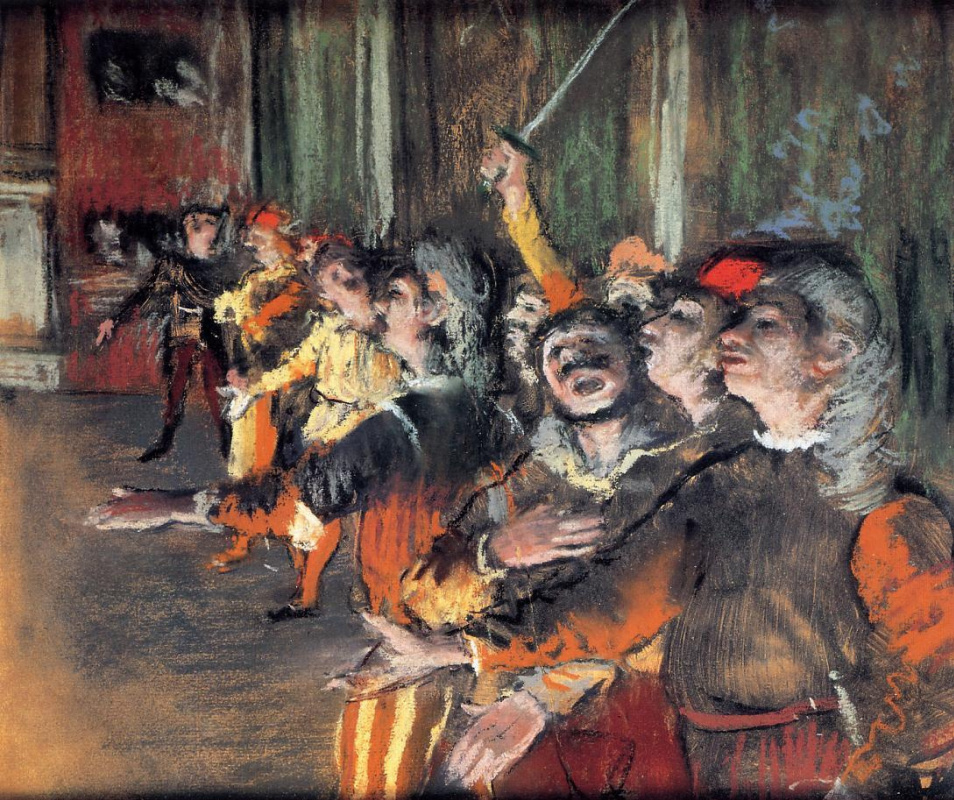 Edgar Degas. The choir