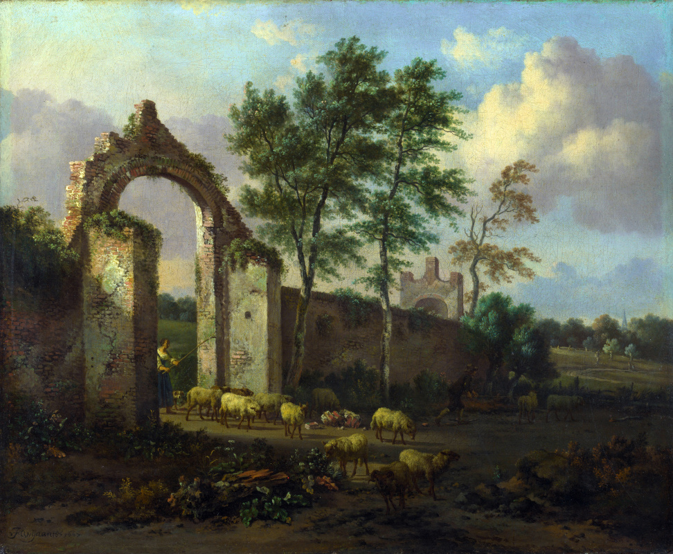 Jan Weinants. Landscape with a ruined archway