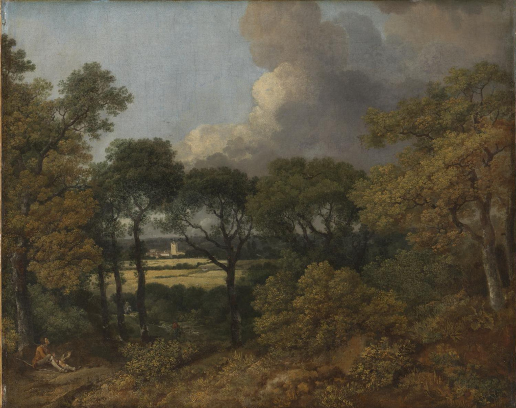 Thomas Gainsborough. Forest landscape with a peasant resting