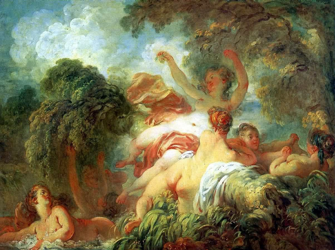 Jean-Honore Fragonard. Bathers