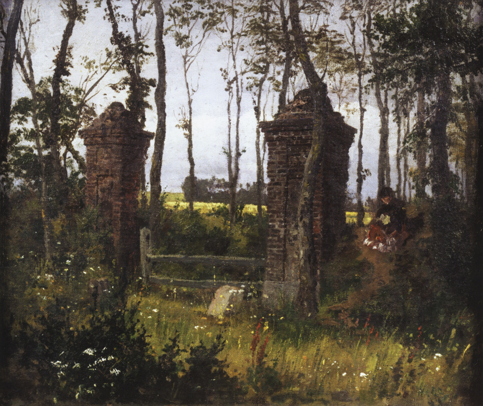 Vasily Polenov. Old gate. Vel. Normandy