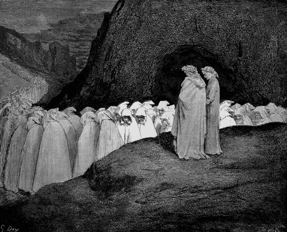 Paul Gustave Dore. Illustration to the Divine Comedy by Dante, Hell