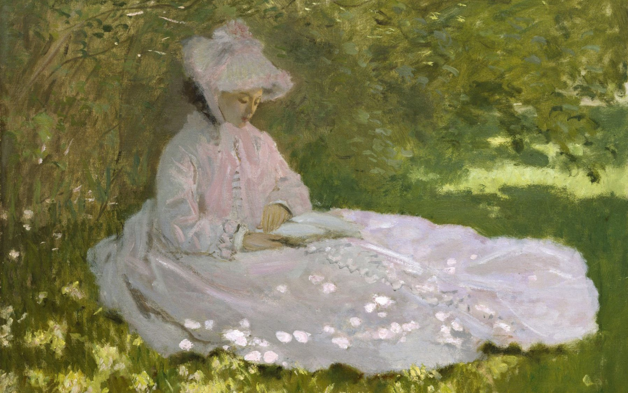 Claude Monet. Camille reads