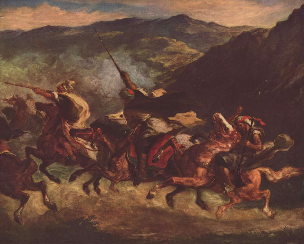 Eugene Delacroix. Moroccan fantasy