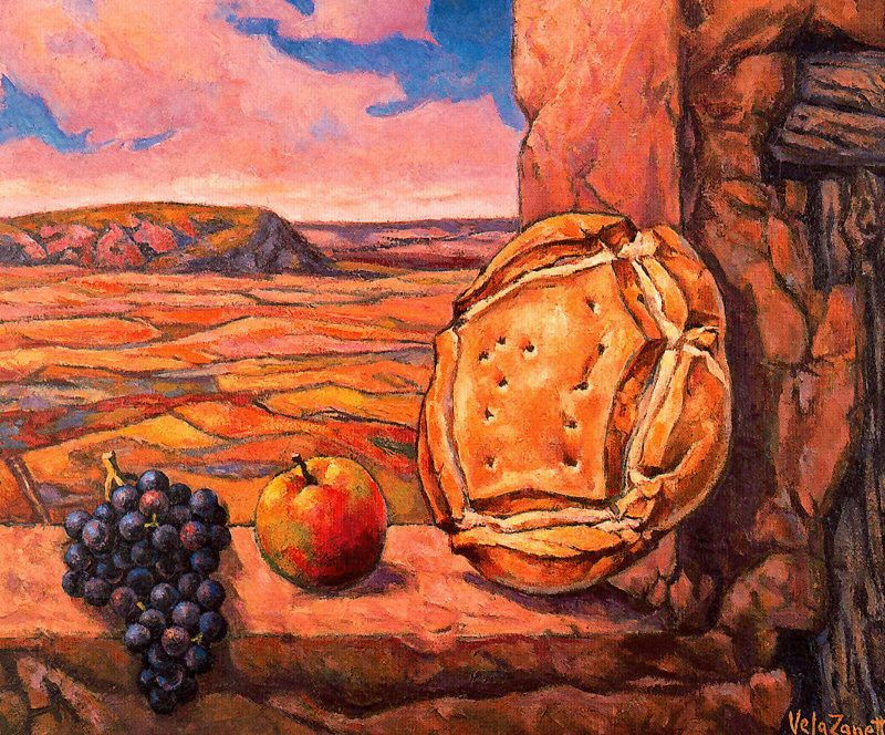 Jose Vela Zanetti. Bread and grapes