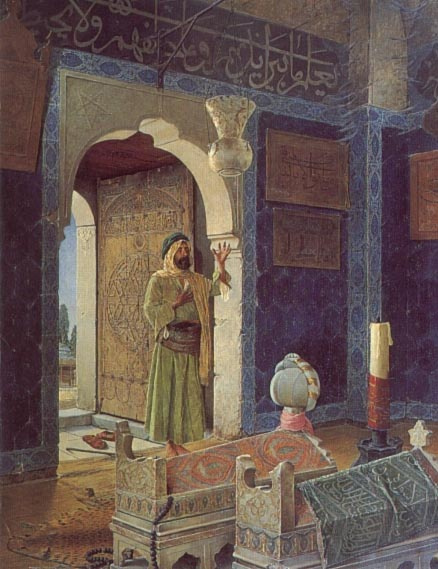 Osman Hamdi Bay. The man in front of the tomb