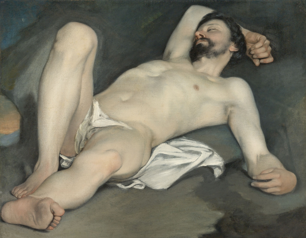 Guido Canyacchi. Lying Nude male
