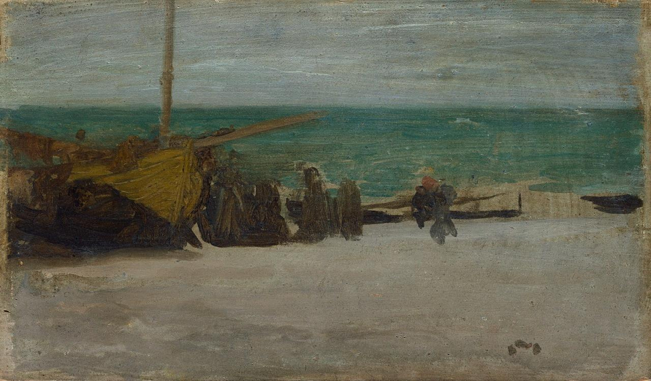 James Abbot McNeill Whistler. Seashore: gray and black (Gray Sea)