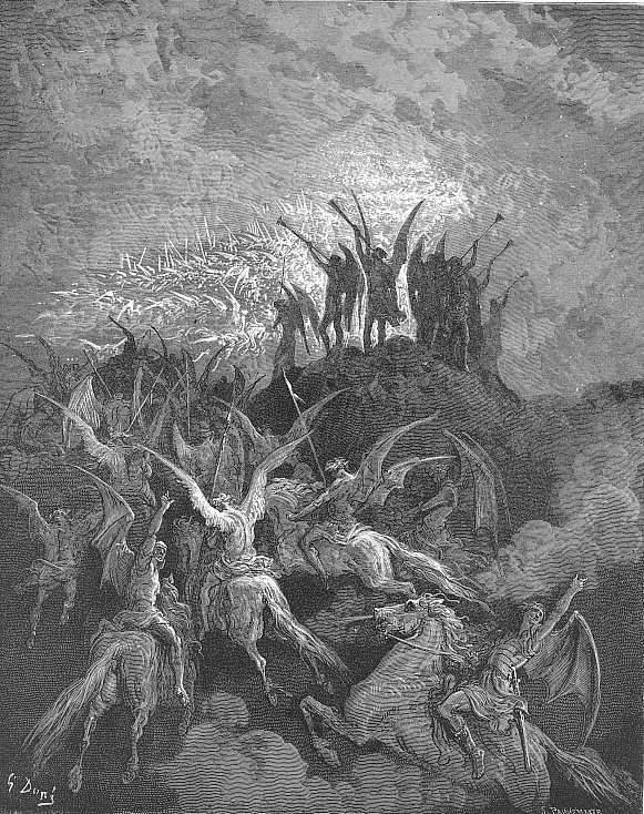 Paul Gustave Dore. Illustration for "Paradise Lost"