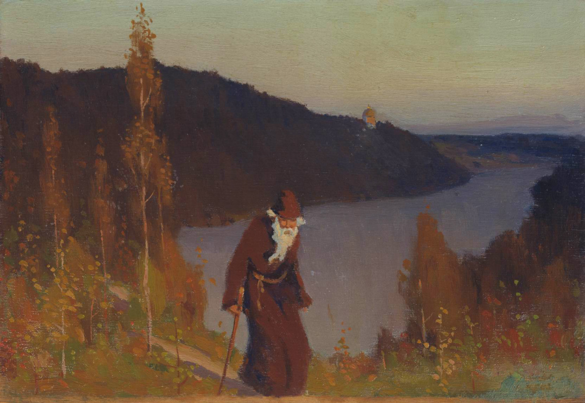 Mikhail Vasilyevich Nesterov. Silence. Etude