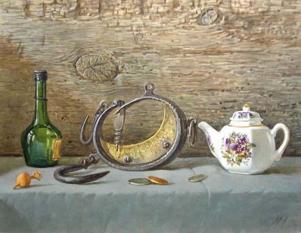 Sergey Alekseevich Makarov. Still life with kettle