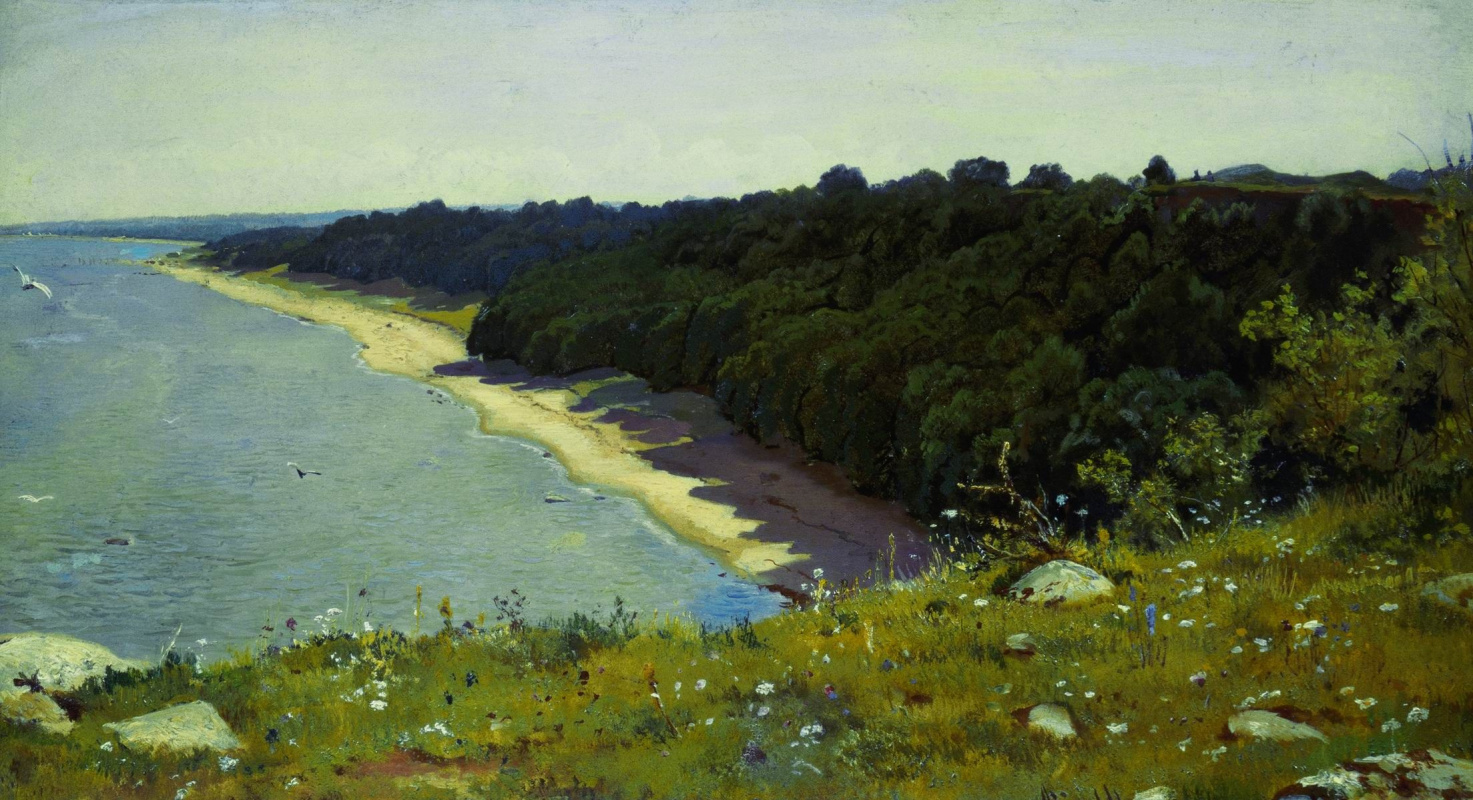 Ivan Ivanovich Shishkin. On the shore of the sea. A sketch for the painting "off the coast of the Gulf of Finland (Adrias near Narva)"