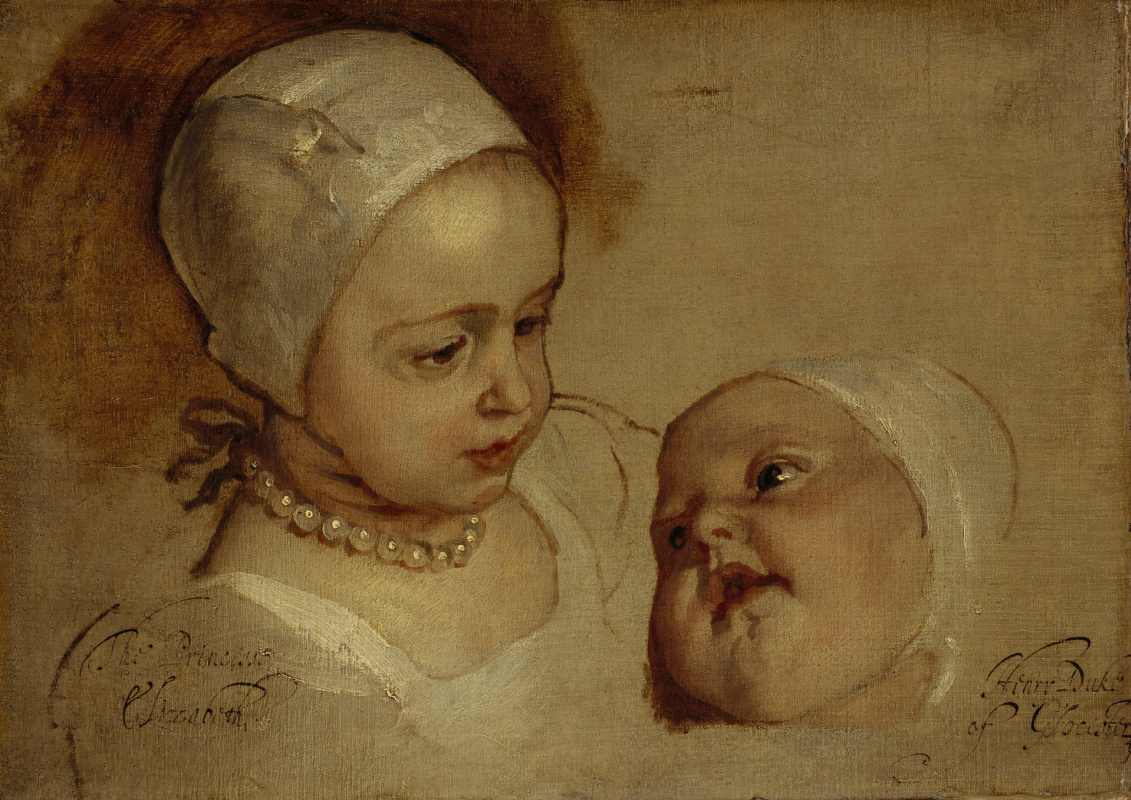 Anthony van Dyck. Princesse Elizabeth et Princesse Anne, filles de Charles Ier