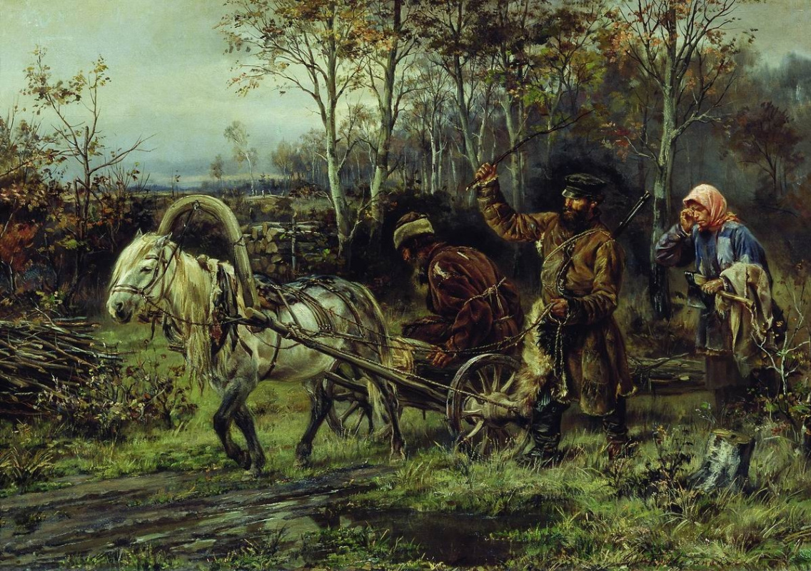 Illarion Mikhailovich Pryanishnikov. Cutting. 1874